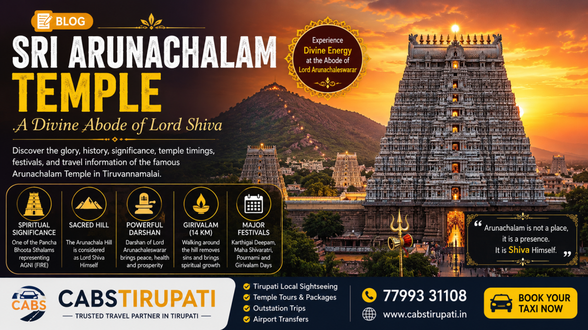 Sri Arunachalam Temple – History, Timings, Significance & Travel Guide
